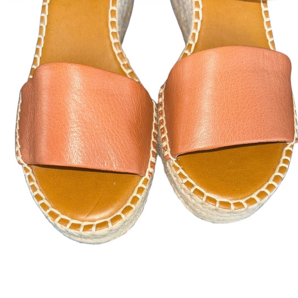 Franco Sarto Brown Platform Sandals - Picture 3 of 10